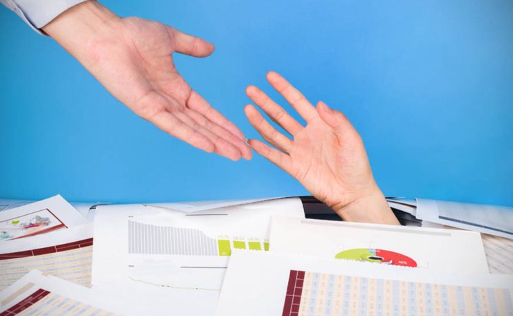Hand-drowning in paper