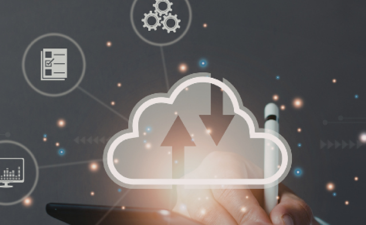 Cloud systems computer graphic